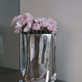 Ceramic Chrome Vase