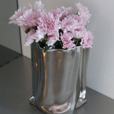 Ceramic Chrome Vase