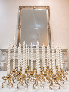 Sunday Swirl candlestick (set of 2 - white)