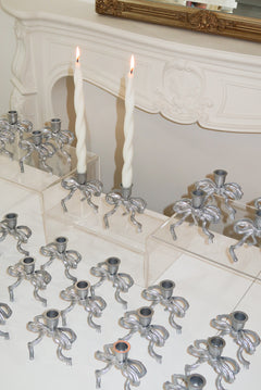 Brass Bow Candle Holder