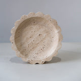 Round Travertine Tray