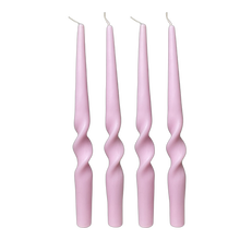 Load image into Gallery viewer, Spiral Candle Lilac (Set of 4)
