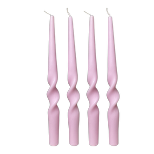 Spiral Candle Lilac (Set of 4)